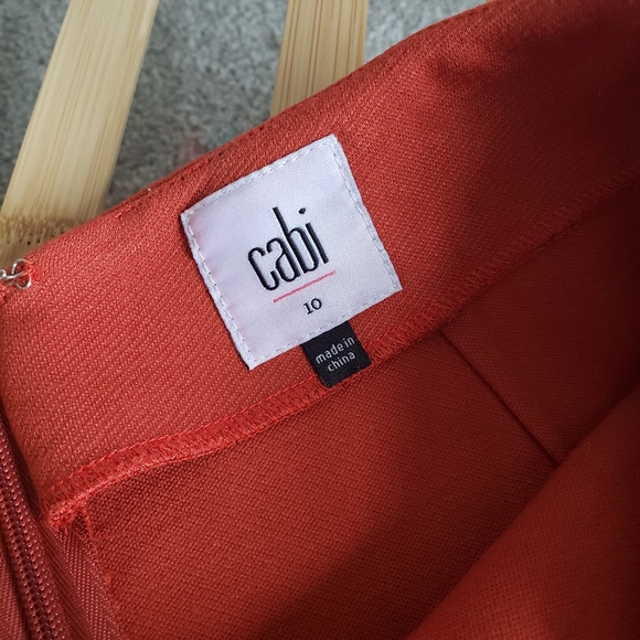 Orange Skirt with Front Ruffle - Picture 2 of 5